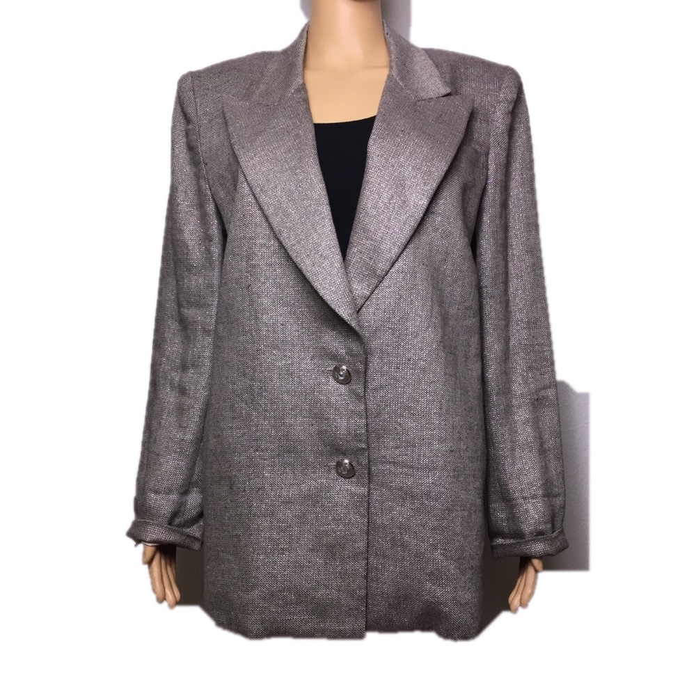 High Point New York Silver Metallic Blazer